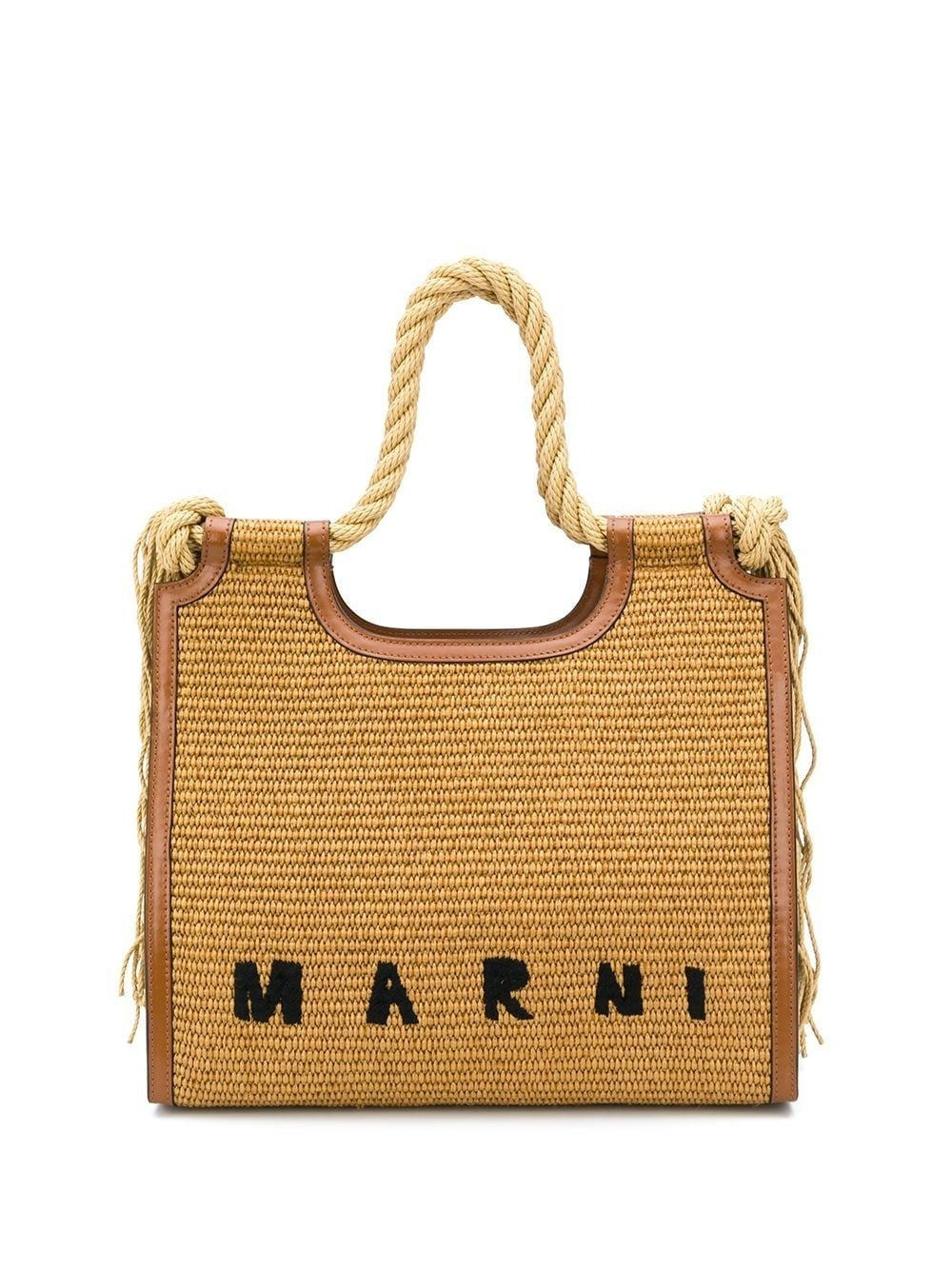 Awake Clemence Woven Large Tote Beige