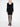 LOGO-TRIM BODYCON MINI DRESS 001 BLK