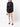 THREADED PLACKET DRAPED SHIRT DRESS 1BLK